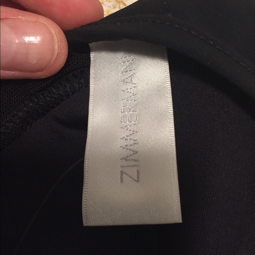Zimmermann Chevron bathing suit, black, US 2-6 - Picture 6 of 7